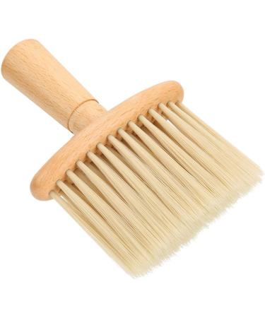 Neck Duster Brush Wooden Handle Haircut Neck Duster Brush For Barber Shop Hairstylist Broken Hair Sweep Brush for for Face and Neck - Buy Online on GoSupps.com