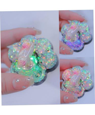 minkissy 1 Set Nail Practice Holder Acrylic Nail Holder Nail Stand Holder Nail Art Diy Tool Nail Art Mixing Magnetic Holder Nail Tools Show Rack Nail Tip Holder Manicure Crystal Glue Aurora 4.8x4.5cm fluorescent blue - Buy Online on GoSupps.com