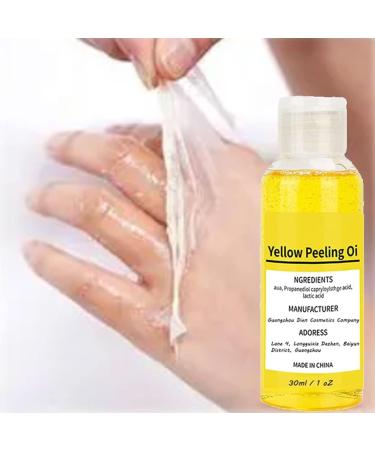 30mL Body Scrub Oil - Yellow Peeling Oil Extra Strong | Super Powerful Dark Skin Brightening Yellow Oil Strong Yellow Coat Suitable For All Skin Types - Buy Online on GoSupps.com