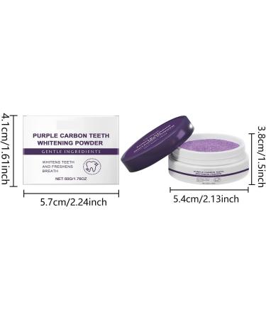 Purple Teeth Whitening Powder Lightens Surface Stains Provides Lasting Freshness Maintains Gum Health and Enhances Oral Care Results.(3pcs) - Buy Online on GoSupps.com