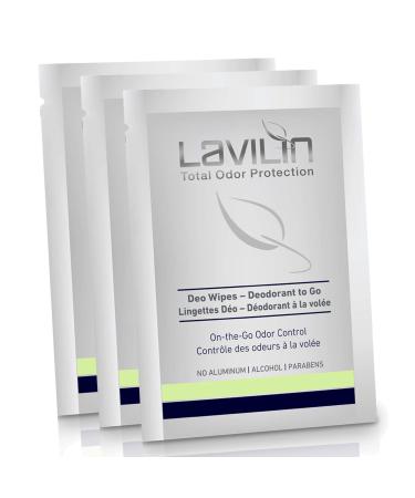LAVILIN Deodorant Wipes for Men - 10 CT | Travel-Friendly Freshness | International Shipping Available - Buy Online on GoSupps.com