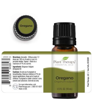 Plant Therapy Oregano Essential Oil 10 mL - 100% Pure, Undiluted, Natural Aromatherapy - Therapeutic Grade Oregano Oil - 0.33 Fl Oz - Buy Online on GoSupps.com