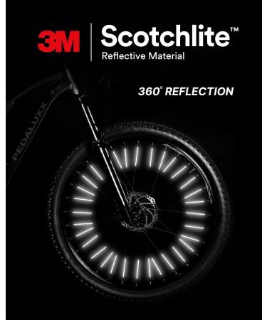 SECUREFLECT 72-Piece Bicycle Spoke Reflectors | 3M Scotchlite Reflective Material | ORIGINAL StVZO Approved - Buy Online on GoSupps.com
