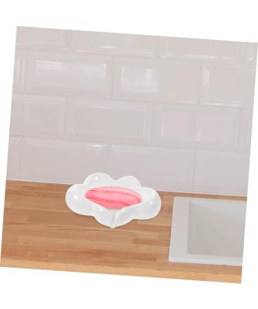 OUNONA Small Ceramic Dish container sink soap holder soap holder jewelry plate soap dish ceramic love sink light luxury ceramics Self Draining Soap Holder For Bath soap dish the clouds - Buy Online on GoSupps.com