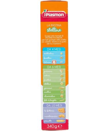  Italian Gourmet E.R. Lot of 12 Stelline pastina plasmon 340 g from 6 months + Italian gourmet pulp 400 g - Buy Online on GoSupps.com