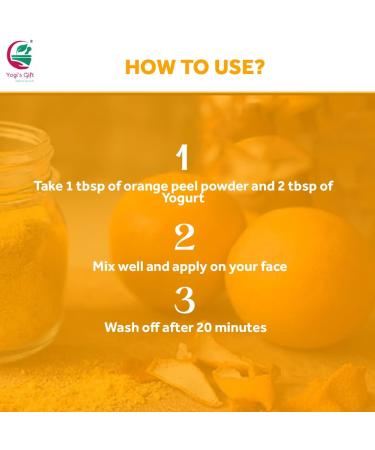 Poudre d' corce d'orange 250g | Acn 100% naturelle | Ingr dient de masque de bricolage efficace | Riche en Vitamine C | aide obtenir une peau clatante |Yogis Gift  - Buy Online on GoSupps.com