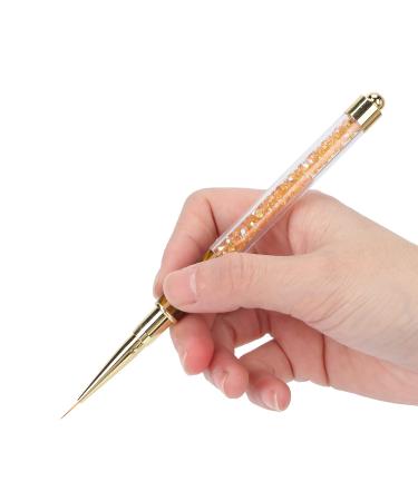 Manicure Liner 1 Abbey Nail Strass Picker Dotting Pen Nail Art Diy Decoration Tool for Household Nail Shop (orange stripes (train wire))