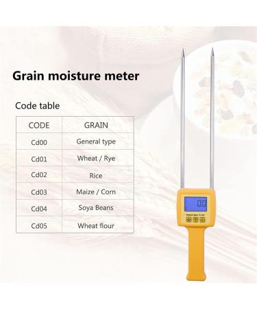 Digital Wood Moisture Meter Grain Moisture Meter Digital Moisture Meter Portable Grain Moisture Meter Use For Corn Wheat Rice Bean Wheat Flour Accurate & Trusted Measures - Buy Online on GoSupps.com