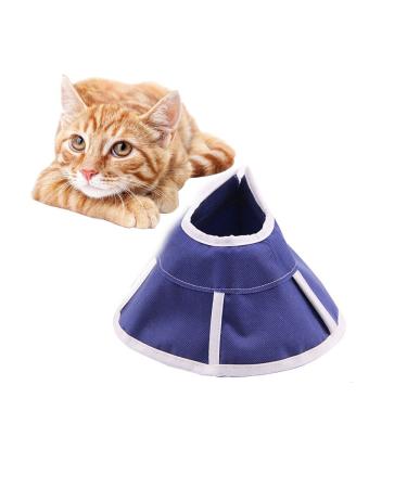 ASOCEA adjustable cat dog recreational collar for dogs soft pet cone for anti-bite-clever healing care (neck circumference: 4.3 inch / 11 cm) small