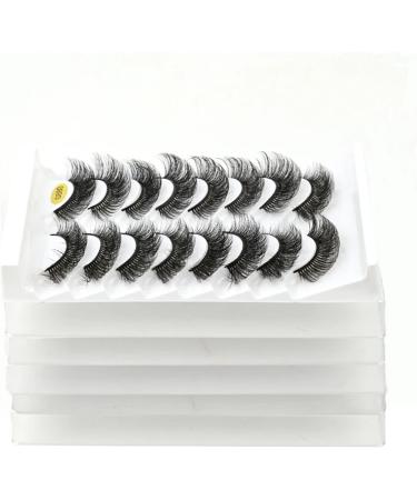 UAMOU 5/50 Boxes Russian Strip Lashes DD Curl Lashes 8 pairs 3D Mink Eyelashes Natural Fluffy False Eyelashes Extension Cheerfully (Color : 8Pairs G880 Size : 5 Boxes) - Buy Online on GoSupps.com