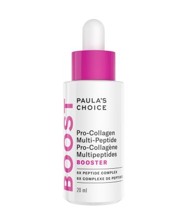 Paula s Choice Pro-Collagen Multi-Peptide Booster Serum for Fine Lines & Wrinkles Supports Collagen Production with Plumping Hyaluronic Acid & Amino Acids Fragrance-Free & Paraben-Free 20 ml