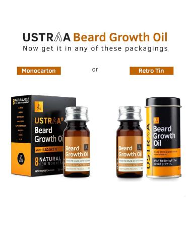 Ustraa Beard Growth Oil - 35 ml | Best for Healthy Beard Growth | International Shipping - Buy Online on GoSupps.com