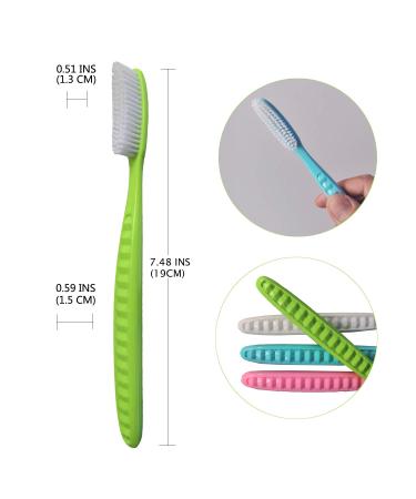 EasyHonor Huge Head Toothbrush 4 Pack - BPA Free with White Hard Bristles - Buy Online on GoSupps.com