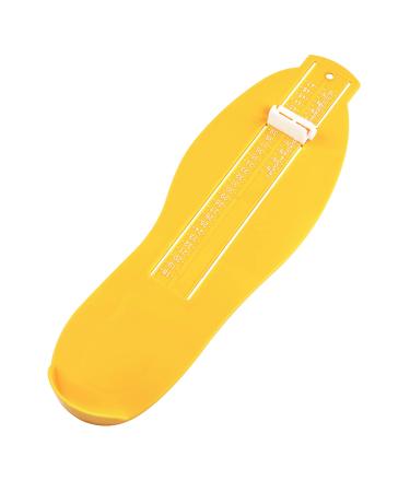 MILISTEN Foot Measuring Device, Foot Sizer for Adults, Shoe Fitting Measuring Tool (Yellow)