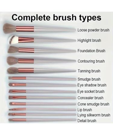 makeup brush set 13 piece & detangle hair brush perfect for a gift stocking filler girls gift or christmas or treat your self! Mocha - Buy Online on GoSupps.com