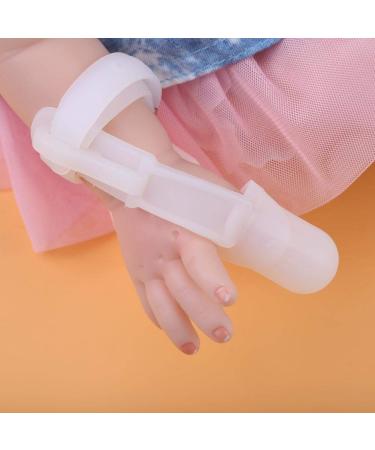 Jadeshay Baby Sucking Stop Non-Toxic Silicone Adjustable Baby Kids Finger Guard Stop Sucking Wrist Band Treatment Kit(Edition : Thumb)