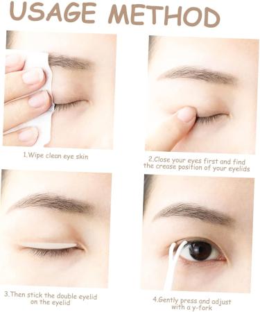 minkissy 20 Sheets Double Eyelid Sticker Double Side Tape Glue- Self Adhesive Double Sided Boobtape Double-sided Tape Beauty Supplies 2 Sided Tape Eye Makeup Tools Eyes Beauty Stickers - Buy Online on GoSupps.com