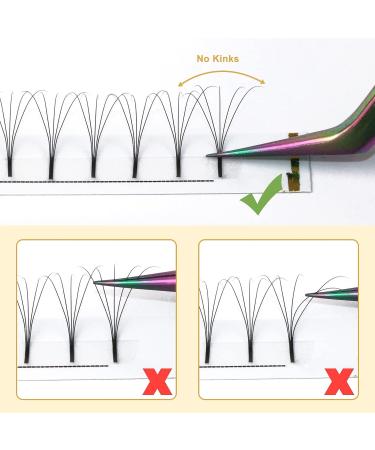 Premade Fans Eyelash Extensions 5D-D-0.10-14 - B&Q LASH Volume Fan Lashes 14mm 5D-D-0.10 - Buy Online on GoSupps.com