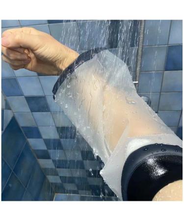 Waterproof Cast Protector for Adults - Lightweight & Reusable Knee/Elbow Cover - Waterproof Seal for Wound/Burns - Black/Blue - Buy Online on GoSupps.com