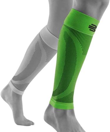 BAUERFEIND Calf Bandage Compression Sleeves - Unisex Green XL Long Leg Warmers for Lower Leg Support | International Shipping Available - Buy Online on GoSupps.com