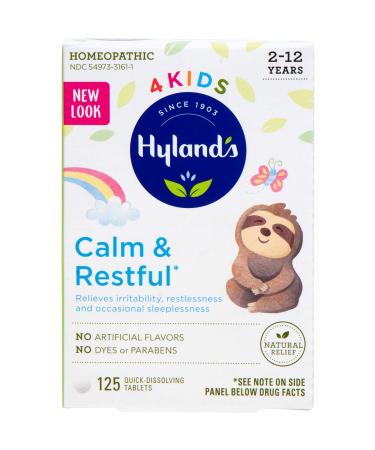 Hyland's 4 Kids Calm' n Restful Ages 2-12 125 Quick-Dissolving Tablets