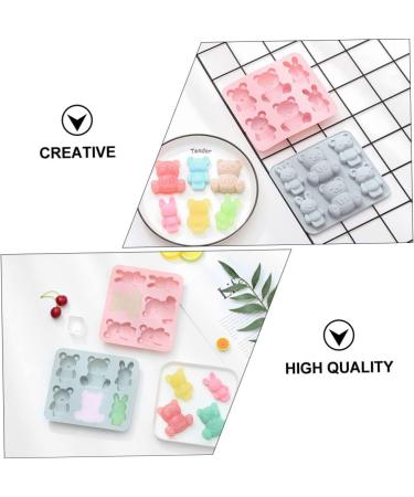 Zerodeko 2pcs Cake Mold Keychain Silicone Molds Ice Cube Candy Muffin Top Pans for Baking Resin Molds Silicone Molds for Candles Candle Molds Rabbits Bunny Chocolate Mold Cartoon Silica Gel 15.9X14.1CM - Buy Online on GoSupps.com