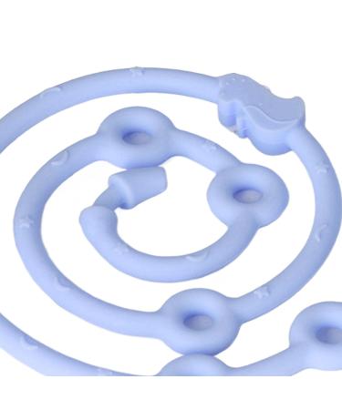 Buy Adjustable Baby Pacifier Band - Reusable Food-Safe Silicone Style | Safe & Stretchy Pacifier Chain in Blue - Buy Online on GoSupps.com