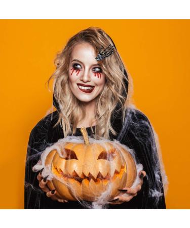 Buy Minkissy 8pcs Halloween Skeleton Hair Accessories Colorful Skull Hair Clips for Spooky Styles - Buy Online on GoSupps.com