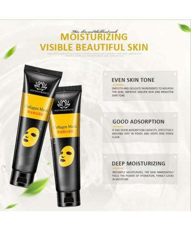 24K Gold Collagen Peel Off Mask - Anti-Wrinkle Blackhead Remover & Moisturizing Facial Treatment | 60g - Buy Online on GoSupps.com