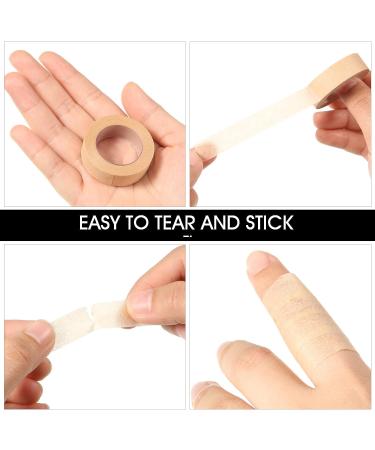 Beige Flexible Self Adhesive Gauze Tape for Wound Injuries - 9 Rolls, 0.5 Inch x 10 Yards - Buy Online on GoSupps.com