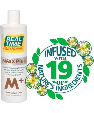 Real Time Pain Relief Maxx Plus 12 oz. - Fast-Acting Pain Relief Formula - Buy Online on GoSupps.com