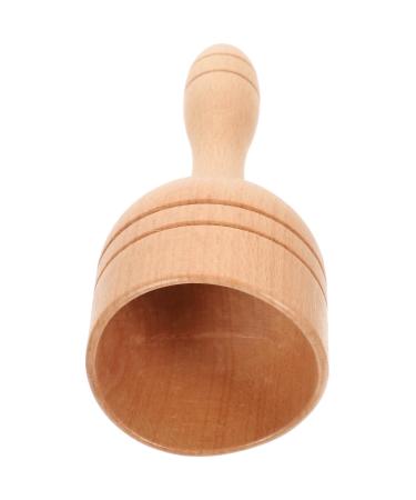 Minkissy Handheld wood Swedish cup of wood massage device wooden cup massage tool body shape tools for maderoterapie lymphic drainage 18x7.5cm 18x7.5cm