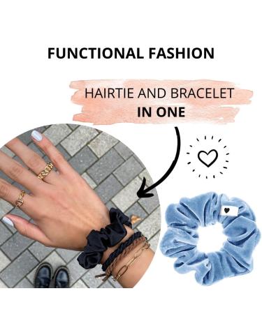 Shop Bellody Seychelles Blue Scrunchie | Velvety Soft Hair Tie with Strong Hold - Exclusive Colors - Buy Online on GoSupps.com