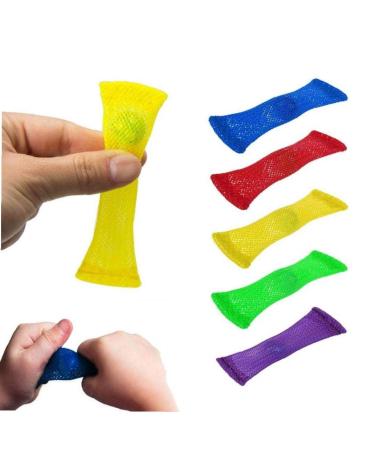 Amoyer (package of 5) calming marble fidgets to increase the concentration stress focus relieves improvement for children adults