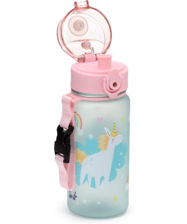 Puckator Shatterproof Drinking Bottle for Kids - 350ml Magical Unicorn with Snap Cap - International Shipping Available - Buy Online on GoSupps.com