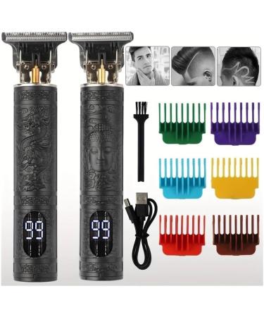 Buy T9 Black Body Hair Razors - Adjustable Sizes 1.5mm-9mm Long Battery Life | Perfect Gift with Dragon & Phoenix Buddha Design - Buy Online on GoSupps.com