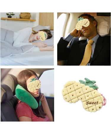 YIOLIBJF Cartoon Pineapple Blindfold Sleep Mask for Comfortable Naps at Home or Travel - Buy Online on GoSupps.com