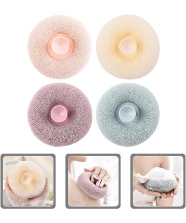 FOMIYES 4pcs Bath Ball Tub Scrubber - Cartoon Body Shower Loofah Cleaning Balls for Travel & Home Use - Buy Online on GoSupps.com