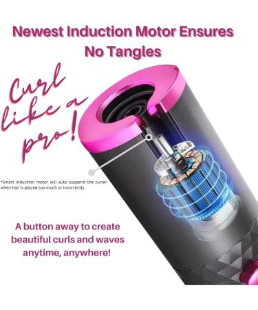 NGP Automatic Hair Curler | Cordless Auto Curler with LCD Display 6 Temps & Timers | Portable Rechargeable Self-Hair Curling Iron for Lasting Shiny Curls - Shop Internationally - Buy Online on GoSupps.com