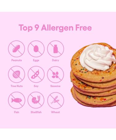 Partake Foods Confetti Pancake & Waffle Mix | Vegan, Gluten-Free, & Allergy-Friendly | Non-GMO, Kosher | Dairy, Nut, Egg, Wheat, Soy Free | 3 Pack - Buy Online on GoSupps.com