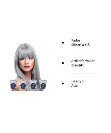 Buy La Riche Directions Semi-Permanent Hair Color Tint 4-Pack - Silver for Bleached Hair | Fast International Shipping - Buy Online on GoSupps.com
