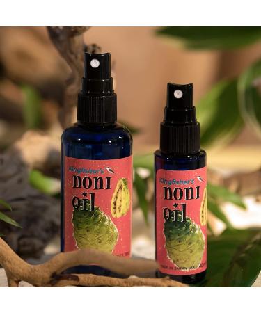 Kingfisher's Noni Oil Made from Organic Noni Fruit & Extra Virgin Coconut Oil Ideal for Dry Skin (Elbows Heels Knees) Anti-aging Face Oil Nourishing Scalp Oil Massage Oil 40ml and 100ml - Buy Online on GoSupps.com