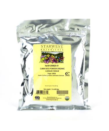 Starwest Botanicals Organic Cumin Seed Powder 1 lb (453.6 g) - Buy Online on GoSupps.com