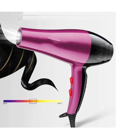 ADITAM Hair Dryer 1600W Professional Blow Dryer 2 Speed 3 Heat Settings and Cool Shot Buttoncolour:Rose Red Double The Comfort - Buy Online on GoSupps.com