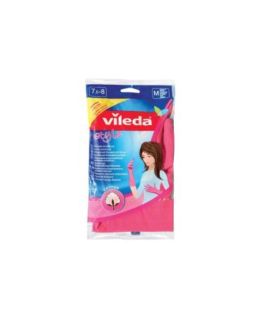 Vileda Universal Gloves M 146078 Pink M (Pack of 1)
