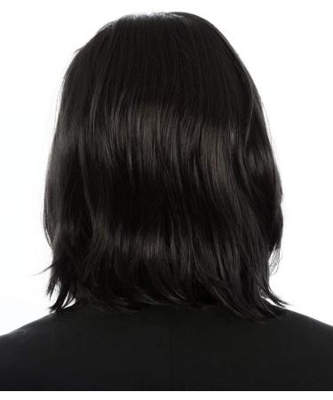 ALLAURA - Dark Professor Severus Wizard Costume Wig Long Black Mens Wigs Michael Vincent Jackson Vega For Adults - One Size Dark Professor Wizard Wig - Buy Online on GoSupps.com