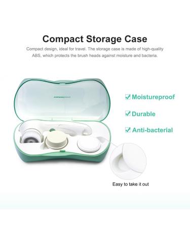 TOUCHBeauty Spin Facial Cleansing Brush | 360 Rotating Brush for Cleaning and Exfoliating | 3 Skin Care Spin Brushes | Upgraded 3 in 1 Cleanser Kit | TB-0759A Mint Green - Buy Online on GoSupps.com