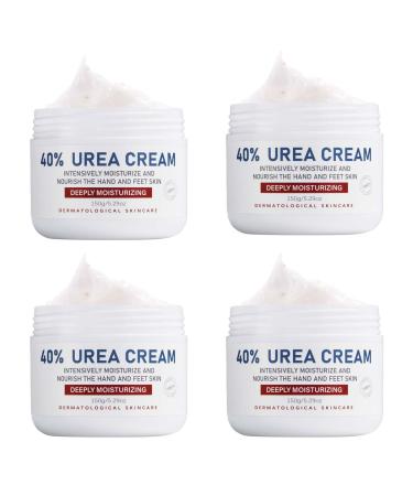 Ouukeda urea for cream 40 percent urea foot and hand cream for dry cracked skin 40 percent urea for the feet maximum thickness. (150g (pack with 4)))