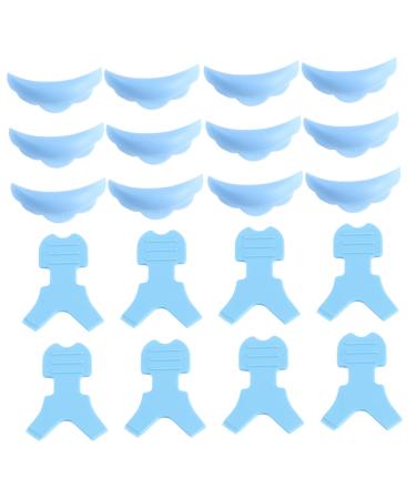 Mipcase 10 Pairs Eyelash Silicone Patch Lash Lift Brush Lash Lifting Shield Pads Eyelash Lift Curlers Lash Graft Pads Pink Tools Silicone Eyelashes Gasket Curly Hair Iron