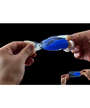 Buy TrendBox Men's Blue Silicone Gel Heel Pads - Elastic Soft Cushion Insoles for Pain Relief & Shock Absorption - Perfect for Sports & Walking - Buy Online on GoSupps.com